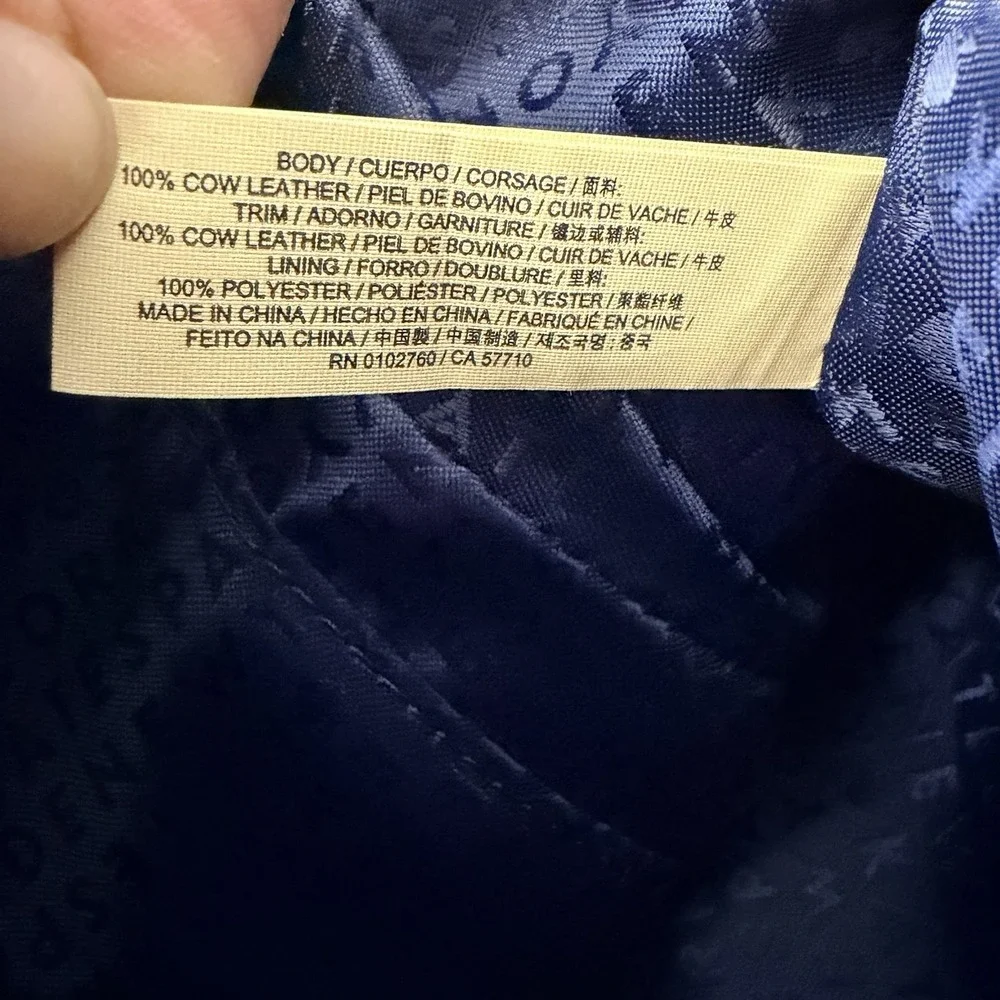 Kate Spade Atwood Place Bayley Satchel Oceanic Blue Leather Crossbody NWT